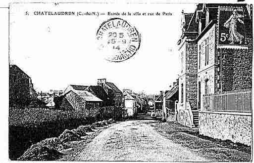 Ville de CHATELAUDREN Carte postale ancienne